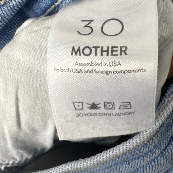 NWT MOTHER Light Blue Straight Leg Jeans - Picture 11 of 12